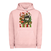 Pigment Salmon Christmas Louisiana Urban Hoodie - BarkalooDesign
