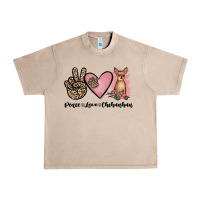 French Oak peace love chihuahua Urban Heavy Tee - JahusDesignShop