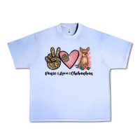Grape Ice peace love chihuahua Urban Heavy Tee - JahusDesignShop