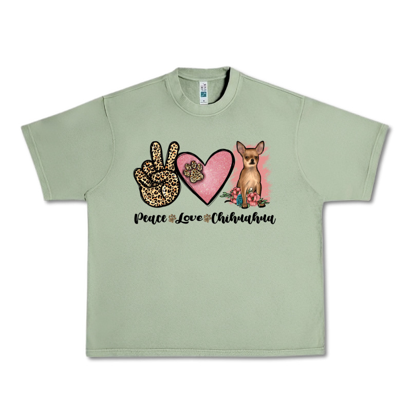 Peace Love Chihuahua Urban Heavy Tee by JahusDesignShop | Teevron
