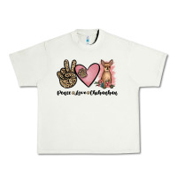Pistachio peace love chihuahua Urban Heavy Tee - JahusDesignShop