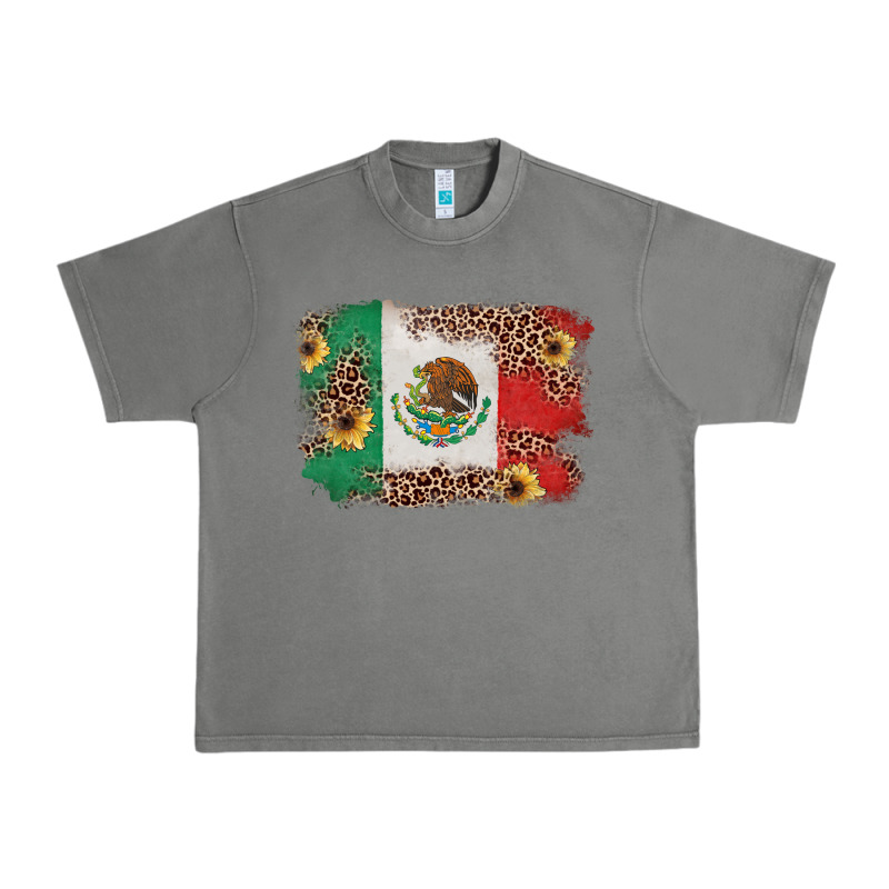 Mexican Flag With Leopard Urban Heavy Tee by texasbilliewilder | Teevron