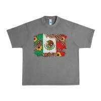 Tornado Mexican Flag with Leopard Urban Heavy Tee - texasbilliewilder