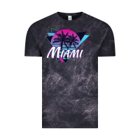 Cloud Black miami beach souvenir vintage 80s Vintage Tee - linhVisuals