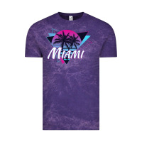 Cloud Purple miami beach souvenir vintage 80s Vintage Tee - linhVisuals
