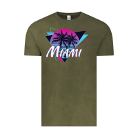 Vintage Olive miami beach souvenir vintage 80s Vintage Tee - linhVisuals