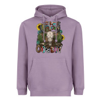 Lavender summer down cowboy Heavyweight Hoodie - CowhideDigitalArt