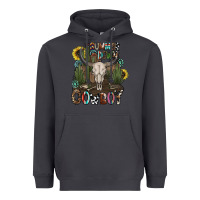 Smoke summer down cowboy Heavyweight Hoodie - CowhideDigitalArt