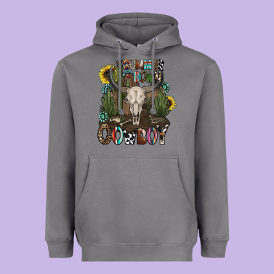 Summer Down Cowboy Heavyweight Hoodie Designed By Cowhidedigitalart