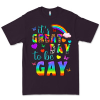 Plum Western It's Great Day To Be Gay Premium Tee - BundleAndBundleShop