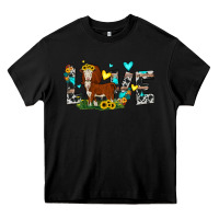 Black love western cow Heavy Core Tee - JahusDesignShop