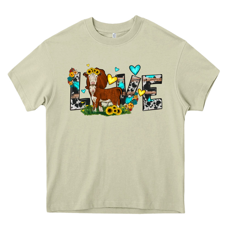 Love Western Cow Heavy Core Tee by JahusDesignShop | Teevron