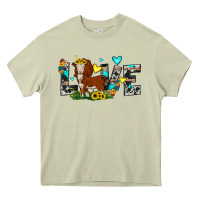 Mossy love western cow Heavy Core Tee - JahusDesignShop