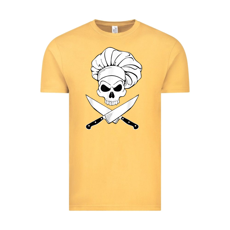 Chef Skull And Crossbones Knives Halloween Vintage Tee by linhVisuals | Teevron