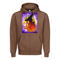 Chestnut witch with crystal ball air freshener Zipper Hoodie - BundleAndBundleShop
