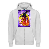 Dove Grey witch with crystal ball air freshener Zipper Hoodie - BundleAndBundleShop