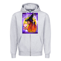 Heather Grey witch with crystal ball air freshener Zipper Hoodie - BundleAndBundleShop