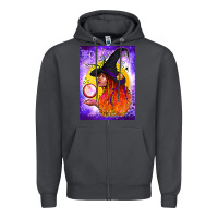 Smoke witch with crystal ball air freshener Zipper Hoodie - BundleAndBundleShop