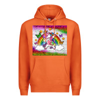 Carrot LGBTQ Dabbbing Unicorn And Rainbow Tumbler Premium Hoodie - BundleAndBundleShop