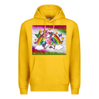 Lemon LGBTQ Dabbbing Unicorn And Rainbow Tumbler Premium Hoodie - BundleAndBundleShop