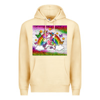 Pina Colada LGBTQ Dabbbing Unicorn And Rainbow Tumbler Premium Hoodie - BundleAndBundleShop