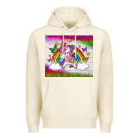 Sandshell LGBTQ Dabbbing Unicorn And Rainbow Tumbler Premium Hoodie - BundleAndBundleShop