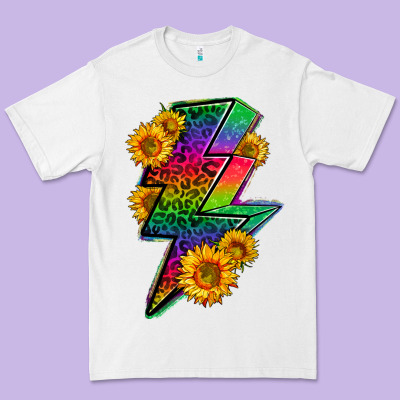 Lgbtq+ Lightnin' Bolt With Sunflower Premium Tee Designed By Bundleandbundleshop