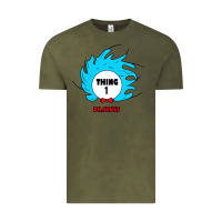 Vintage Olive thing 1 Vintage Tee - linhVisuals