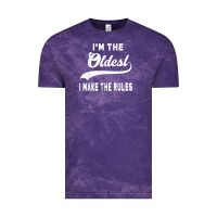 Cloud Purple im the oldest i make the rules siblings family Vintage Tee - linhVisuals
