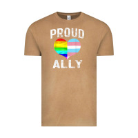 Vintage Camel proud ally lgbt rainbow heart gay pride month Vintage Tee - linhVisuals
