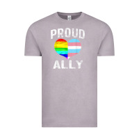 Vintage Zinc proud ally lgbt rainbow heart gay pride month Vintage Tee - linhVisuals