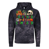 Cloud Black Under Caffeinated and Over Stimulated Vintage Hoodie - texasbilliewilder