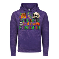 Cloud Purple Under Caffeinated and Over Stimulated Vintage Hoodie - texasbilliewilder