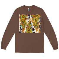 Chestnut sunflowers with patterns Long Sleeve Tee - TumblerDesignByShophia