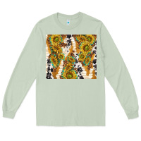 Matcha sunflowers with patterns Long Sleeve Tee - TumblerDesignByShophia