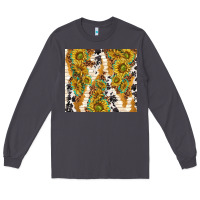 Smoke sunflowers with patterns Long Sleeve Tee - TumblerDesignByShophia