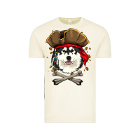 Vintage Arctic alaskan malamute pirate dog halloween Vintage Tee - linhVisuals