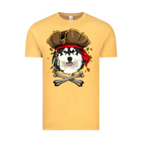 Vintage Mustard alaskan malamute pirate dog halloween Vintage Tee - linhVisuals