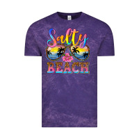 Cloud Purple Salty beach Vintage Tee - NancyCooperArtShop