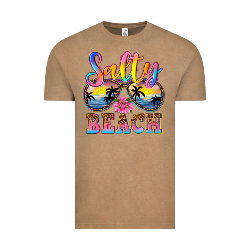 Salty Beach Vintage Tee by NancyCooperArtShop | Teevron