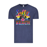 Vintage Denim Salty beach Vintage Tee - NancyCooperArtShop