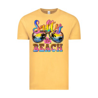 Vintage Mustard Salty beach Vintage Tee - NancyCooperArtShop