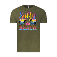 Vintage Olive Salty beach Vintage Tee - NancyCooperArtShop