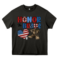Asphalt honor the brave Heavy Core Tee - MaliasSmallBusiness