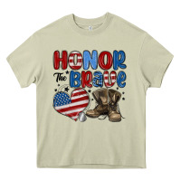 Mossy honor the brave Heavy Core Tee - MaliasSmallBusiness