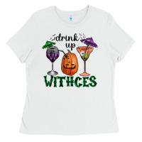 White drink up withces halloween Ladies Tee - RanaPortraitStore
