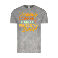 Cloud Rock drinking coffee watching birds funny Vintage Tee - linhVisuals