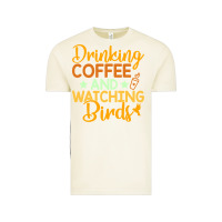 Vintage Arctic drinking coffee watching birds funny Vintage Tee - linhVisuals