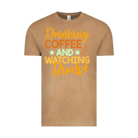 Vintage Camel drinking coffee watching birds funny Vintage Tee - linhVisuals