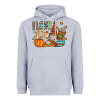 Heather Grey i love fall most of fall Heavyweight Hoodie - CowhideDigitalArt